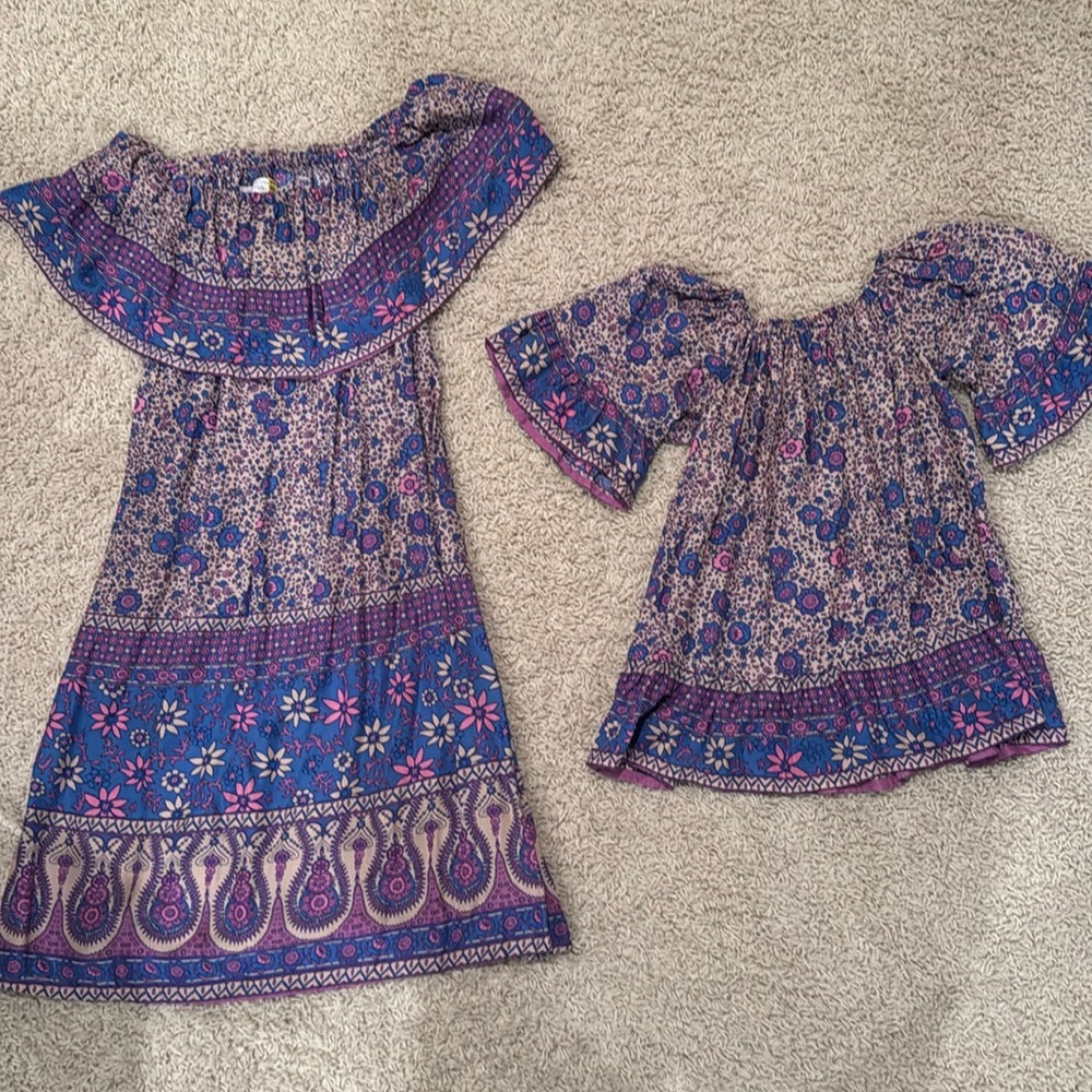 Mommy and Me matching boho dresses